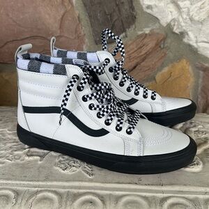 Vans Leather Custom Old Skool Sk8 -Hi